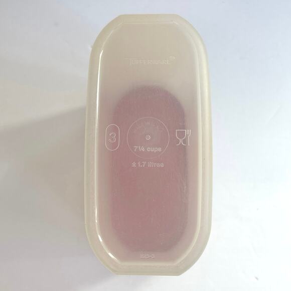 Vintage Tupperware Modular Mates #3 Oval 7.25 Cup Containers Poppy USA - Picture 3 of 10